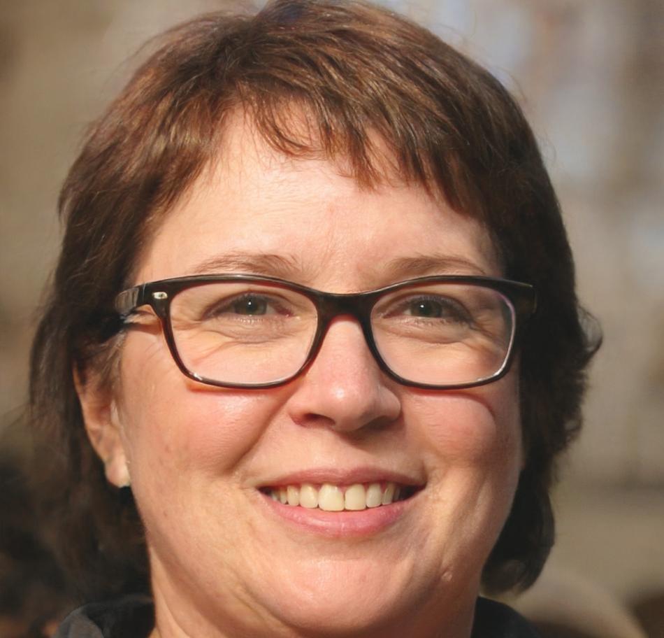 Anke Bergström in ihrem Beratungsbüro